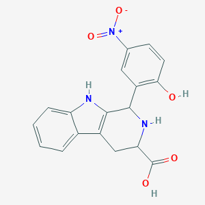 molecular formula C18H15N3O5 B415675 1-(2-hydroxy-5-nitrophenyl)-2,3,4,9-tetrahydro-1H-beta-carboline-3-carboxylic acid CAS No. 470687-16-2