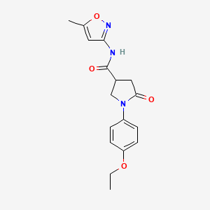 1-(4-ethoxyphenyl)-N-(5-methyl-3-isoxazolyl)-5-oxo-3-pyrrolidinecarboxamide