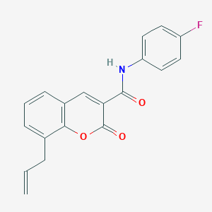 8-allyl-N-(4-fluorophenyl)-2-oxo-2H-chromene-3-carboxamide
