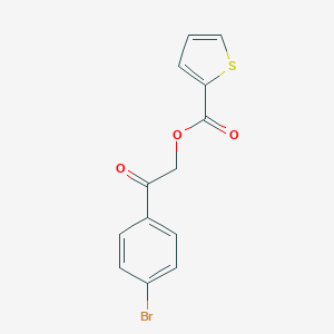 molecular formula C13H9BrO3S B415679 2-(4-Bromophenyl)-2-oxoethyl thiophene-2-carboxylate CAS No. 55796-09-3