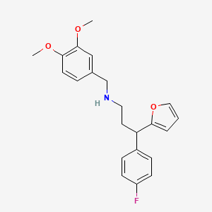 (3,4-dimethoxybenzyl)[3-(4-fluorophenyl)-3-(2-furyl)propyl]amine