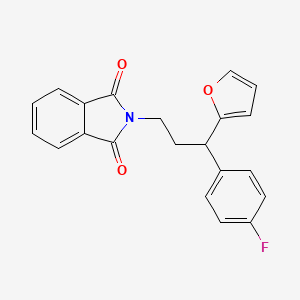 2-[3-(4-fluorophenyl)-3-(2-furyl)propyl]-1H-isoindole-1,3(2H)-dione