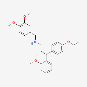 molecular formula C28H35NO4 B4156836 (3,4-dimethoxybenzyl)[3-(4-isopropoxyphenyl)-3-(2-methoxyphenyl)propyl]amine 