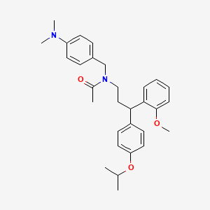 N-[4-(dimethylamino)benzyl]-N-[3-(4-isopropoxyphenyl)-3-(2-methoxyphenyl)propyl]acetamide