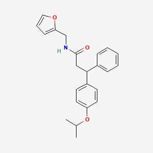 N-(2-furylmethyl)-3-(4-isopropoxyphenyl)-3-phenylpropanamide