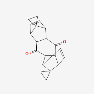 dispiro[cyclopropane-1,15'-pentacyclo[10.2.1.1~5,8~.0~2,11~.0~4,9~]hexadecane-16',1''-cyclopropane]-6',13'-diene-3',10'-dione