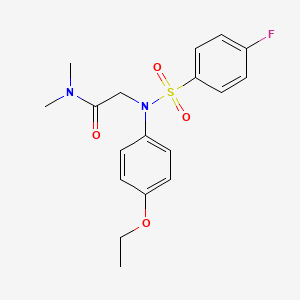 N~2~-(4-ethoxyphenyl)-N~2~-[(4-fluorophenyl)sulfonyl]-N~1~,N~1~-dimethylglycinamide