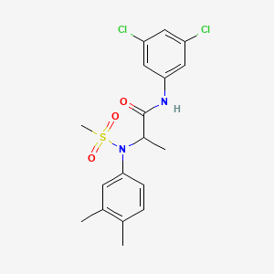 N~1~-(3,5-dichlorophenyl)-N~2~-(3,4-dimethylphenyl)-N~2~-(methylsulfonyl)alaninamide