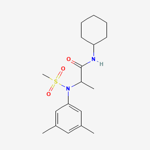 N~1~-cyclohexyl-N~2~-(3,5-dimethylphenyl)-N~2~-(methylsulfonyl)alaninamide