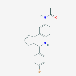 molecular formula C20H19BrN2O B415703 N-[4-(4-bromophenyl)-3a,4,5,9b-tetrahydro-3H-cyclopenta[c]quinolin-8-yl]acetamide 