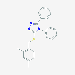 molecular formula C23H21N3S B415706 3-[(2,4-dimethylbenzyl)sulfanyl]-4,5-diphenyl-4H-1,2,4-triazole CAS No. 348593-34-0