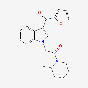 2-furyl{1-[2-(2-methyl-1-piperidinyl)-2-oxoethyl]-1H-indol-3-yl}methanone