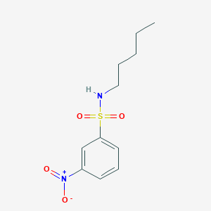 molecular formula C11H16N2O4S B4157084 3-nitro-N-pentylbenzenesulfonamide 