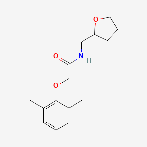 molecular formula C15H21NO3 B4157089 2-(2,6-dimethylphenoxy)-N-(tetrahydro-2-furanylmethyl)acetamide 