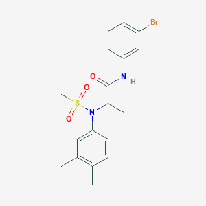 N~1~-(3-bromophenyl)-N~2~-(3,4-dimethylphenyl)-N~2~-(methylsulfonyl)alaninamide