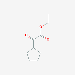 molecular formula C9H14O3 B041571 环戊基(氧代)乙酸乙酯 CAS No. 33537-18-7