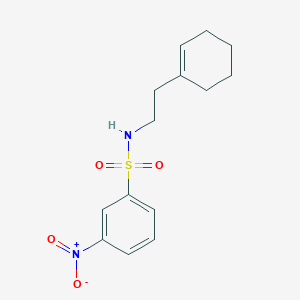 molecular formula C14H18N2O4S B4157149 N-[2-(1-cyclohexen-1-yl)ethyl]-3-nitrobenzenesulfonamide 