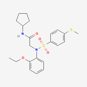 N~1~-cyclopentyl-N~2~-(2-ethoxyphenyl)-N~2~-{[4-(methylthio)phenyl]sulfonyl}glycinamide