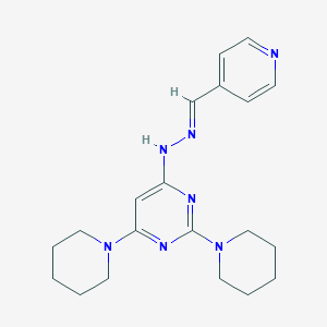 Isonicotinaldehyde (2,6-dipiperidin-1-ylpyrimidin-4-yl)hydrazone