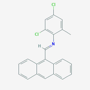 molecular formula C22H15Cl2N B415718 N-(9-anthrylmethylene)-N-(2,4-dichloro-6-methylphenyl)amine 