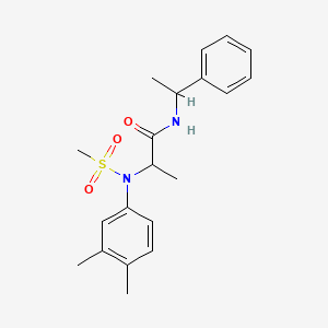 2-(3,4-dimethyl-N-methylsulfonylanilino)-N-(1-phenylethyl)propanamide