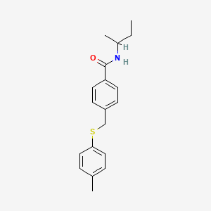 N-(butan-2-yl)-4-{[(4-methylphenyl)sulfanyl]methyl}benzamide