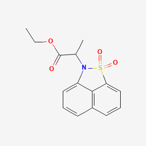 ethyl 2-(1,1-dioxido-2H-naphtho[1,8-cd]isothiazol-2-yl)propanoate