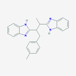 molecular formula C25H24N4 B415729 2-[2-(1H-benzimidazol-2-yl)-1-(4-methylbenzyl)propyl]-1H-benzimidazole 