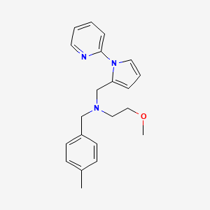 (2-methoxyethyl)(4-methylbenzyl)[(1-pyridin-2-yl-1H-pyrrol-2-yl)methyl]amine