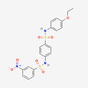 N-(4-{[(4-ethoxyphenyl)amino]sulfonyl}phenyl)-3-nitrobenzenesulfonamide