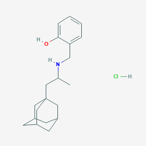 molecular formula C20H30ClNO B4157301 2-({[2-(1-adamantyl)-1-methylethyl]amino}methyl)phenol hydrochloride 