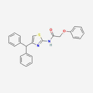 molecular formula C24H20N2O2S B4157303 N-(4-benzhydryl-1,3-thiazol-2-yl)-2-phenoxyacetamide 