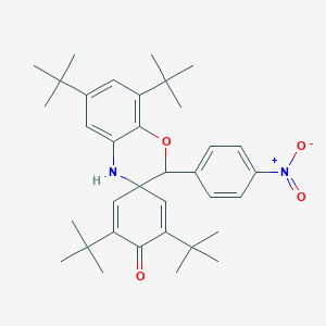 molecular formula C35H46N2O4 B415733 2',6,6',8-tetratert-butyl-2-(4-nitrophenyl)-3,4-dihydro-1'-oxospiro[2H-1,4-benzoxazine-3,4'-[2,5]cyclohexadien] 