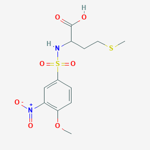 N-[(4-methoxy-3-nitrophenyl)sulfonyl]methionine