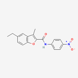 5-ethyl-3-methyl-N-(4-nitrophenyl)-1-benzofuran-2-carboxamide