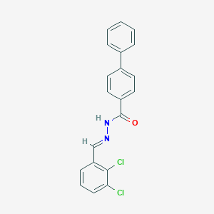 molecular formula C20H14Cl2N2O B415739 N'-(2,3-dichlorobenzylidene)-4-biphenylcarbohydrazide 