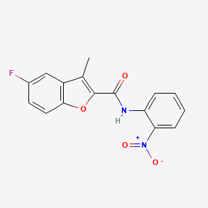 5-fluoro-3-methyl-N-(2-nitrophenyl)-1-benzofuran-2-carboxamide