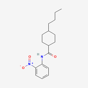 4-butyl-N-(2-nitrophenyl)cyclohexanecarboxamide