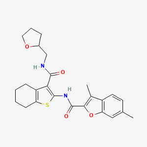 3,6-dimethyl-N-(3-{[(tetrahydro-2-furanylmethyl)amino]carbonyl}-4,5,6,7-tetrahydro-1-benzothien-2-yl)-1-benzofuran-2-carboxamide