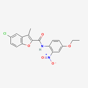 5-chloro-N-(4-ethoxy-2-nitrophenyl)-3-methyl-1-benzofuran-2-carboxamide