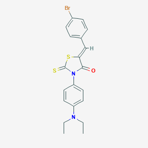molecular formula C20H19BrN2OS2 B415745 5-(4-Bromobenzylidene)-3-[4-(diethylamino)phenyl]-2-thioxo-1,3-thiazolidin-4-one CAS No. 299953-81-4