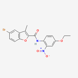 5-bromo-N-(4-ethoxy-2-nitrophenyl)-3-methyl-1-benzofuran-2-carboxamide