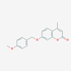 molecular formula C18H16O4 B415748 7-(4-Methoxy-benzyloxy)-4-methyl-chromen-2-one 