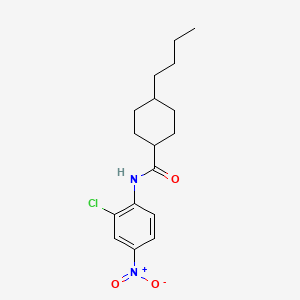 4-butyl-N-(2-chloro-4-nitrophenyl)cyclohexanecarboxamide