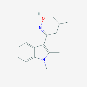 molecular formula C15H20N2O B415775 1-(1,2-dimethyl-1H-indol-3-yl)-3-methyl-1-butanone oxime 