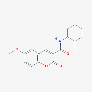 6-methoxy-N-(2-methylcyclohexyl)-2-oxo-2H-chromene-3-carboxamide