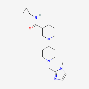 N-cyclopropyl-1'-[(1-methyl-1H-imidazol-2-yl)methyl]-1,4'-bipiperidine-3-carboxamide