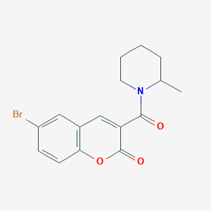 6-Bromo-3-(2-methylpiperidine-1-carbonyl)chromen-2-one