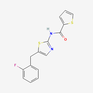 N-[5-(2-fluorobenzyl)-1,3-thiazol-2-yl]-2-thiophenecarboxamide