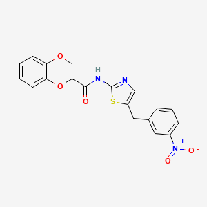 N-[5-(3-nitrobenzyl)-1,3-thiazol-2-yl]-2,3-dihydro-1,4-benzodioxine-2-carboxamide